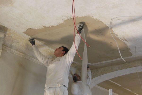 Gremsdorf Innenraum Decke restaurieren